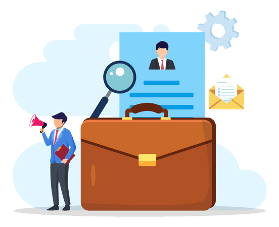 Hiring platform illustration