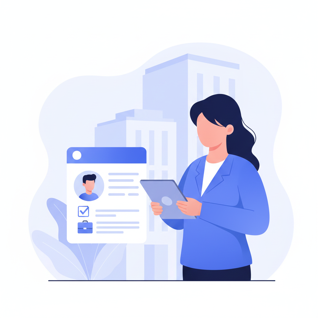 Recruiter viewing a student profile and job match